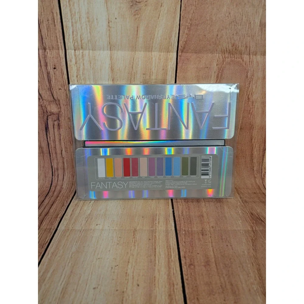 BYS Fantasy Eyeshadow Palette 12 Shades Holographic Tin with Mirror